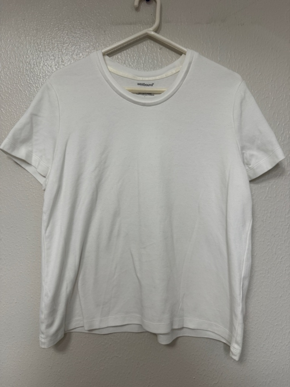 Westbound White Short Sleeve Crewneck Tee